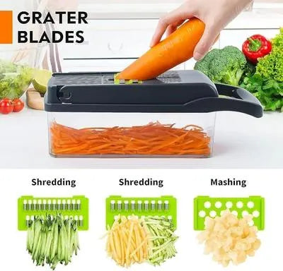 16 in 1 Manual Food Chopper – Chop, Slice & Dice in Seconds!